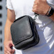 Чоловіча шкіряна сумка-барсетка 22х18х9, месенджер через плече з ручкою TD-22011
