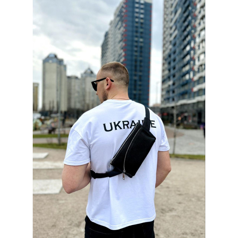 Поясна бананка унісекс 14х25х8, сумка конверт для телефону та документів TD-54928 чорна