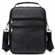 Чоловіча шкіряна сумка-барсетка 20х25х 5.5, месенджер через плече Bexhill BX-02103 чорний