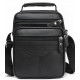 Чоловіча шкіряна сумка-барсетка 26х20.5х8, месенджер через плече Bexhill Bx-56402 чорна