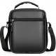 Чоловіча шкіряна барсетка через плече 17х21х9, месенджер з ручкою Bexhill Bx-54551 чорная