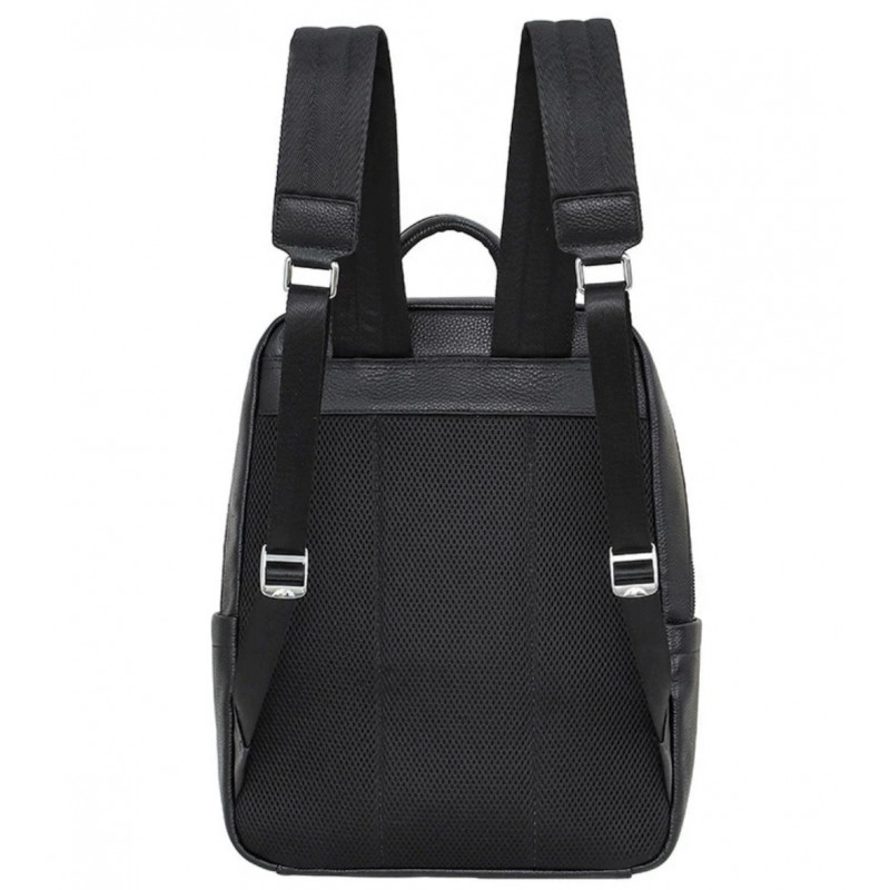 Чоловічий шкіряний рюкзак для поїздок та прогулянок 30х40х17, сумка на спину в офіс Tiding Bag 75362 чорна