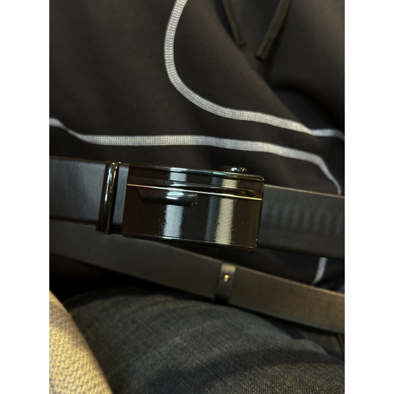 Чоловічий шкіряний ремінь із пряжкою автомат 4978