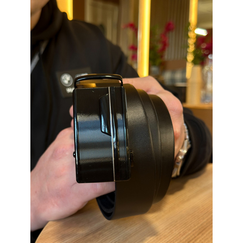 Чоловічий шкіряний ремінь із пряжкою автомат 4978