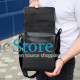 Сумка месенджер 21.5x25x7 шкіряна барсетка для чоловіків Tiding Bag 35775 чорна