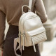 Жіночий шкіряний наплічник міський 35х26х17, рюкзак з натуральної шкіри, білий