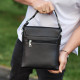 Чоловіча барсетка 23х26х6, месенджер через плече шкіряний Tiding Bag 80471 чорний