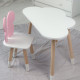 Дитячий столик хмара 46х70х40 і стілець метелик 26.5х26х25, стільчик та стіл для навчання та творчості, білий з рожевим