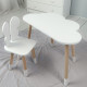 Столик хмаринка 46х70х40 і стільчик метелик 26.5х26х25, стіл та стілець в дитячу, білий