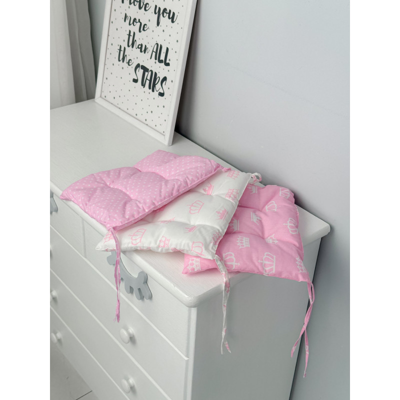 Подушка м'яка для дитячого стільчика 23х28, сіра