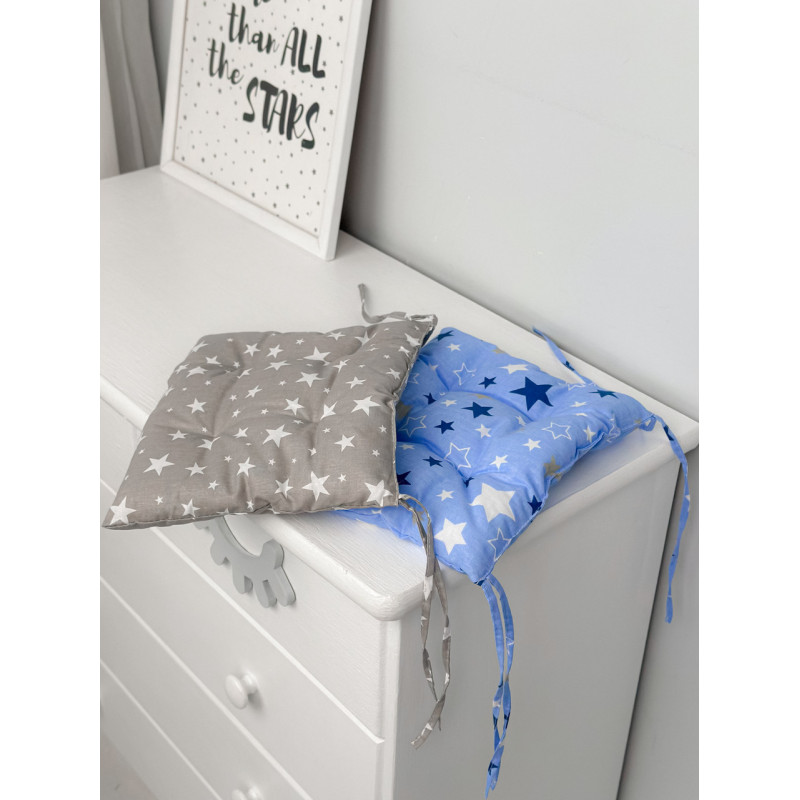 Подушка м'яка для дитячого стільчика 23х28, сіра