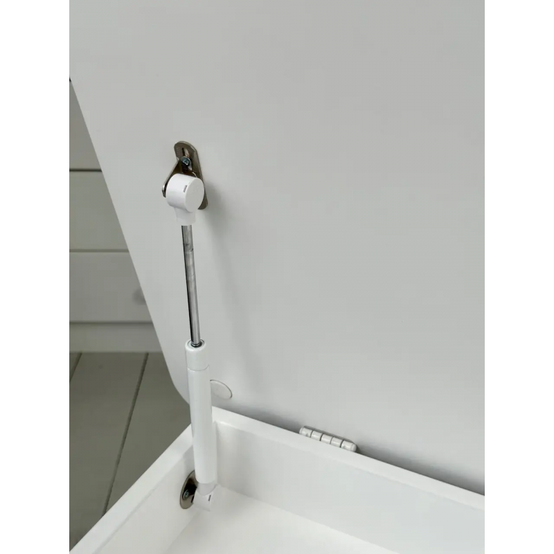 Столик з відкидним верхом 53х60х45 і стільчик корона 26.5х26х25, стіл та стілець для дітей від 1 року, білий з рожевим