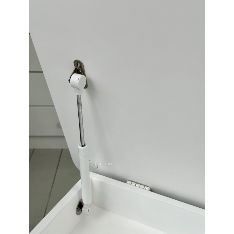 Столик з відкидним верхом 53х60х45 і стільчик корона 26.5х26х25, стіл та стілець для дітей від 1 року, білий