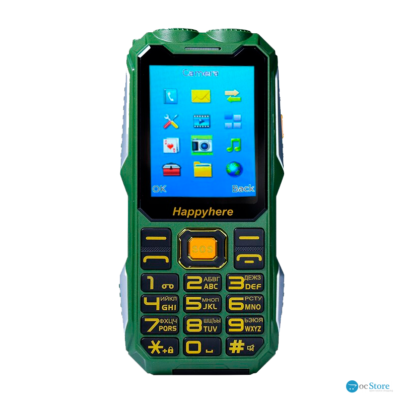 Телефон Tkexun Q8 (Happyhere F99) green Limited Edition