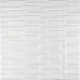 3D панель самоклеюча кладка 770х700х5мм Біла (031) SW-00000167