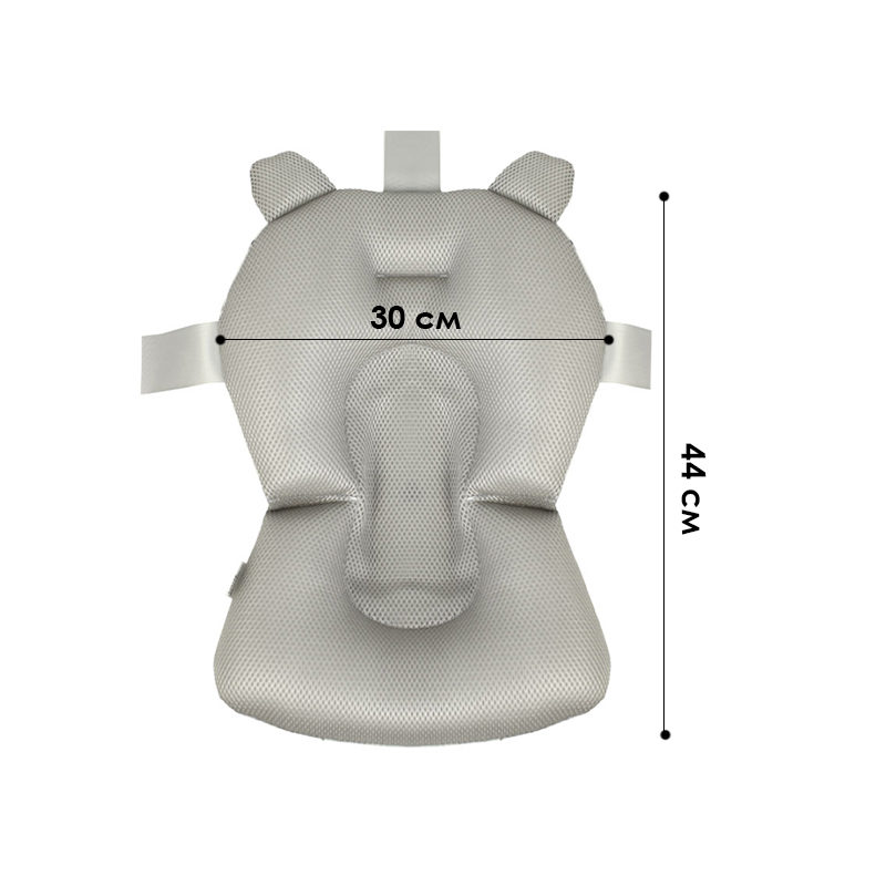 Матрасик коврик для ребенка в ванночку с креплениями Bestbaby 341 Green