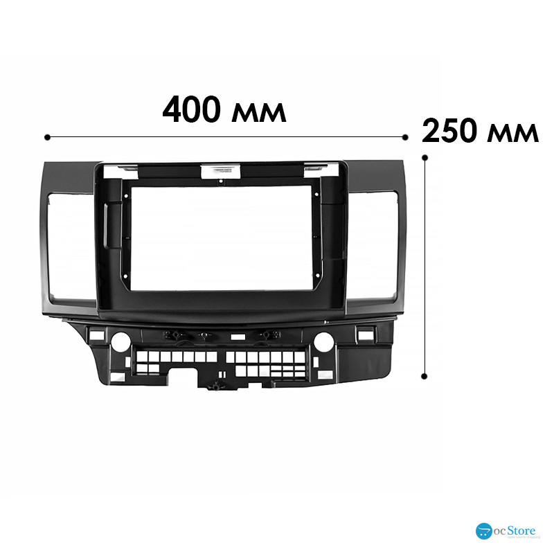 Переходная рамка Mitsubishi Lancer X 2007-2017 (MI 048T) 3759 10.1" Black