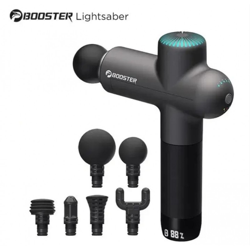 Професійний ударний масажер Booster Lightsaber (24V) для тіла – ефективний пристрій для відновлення та розслаблення м'язів.
