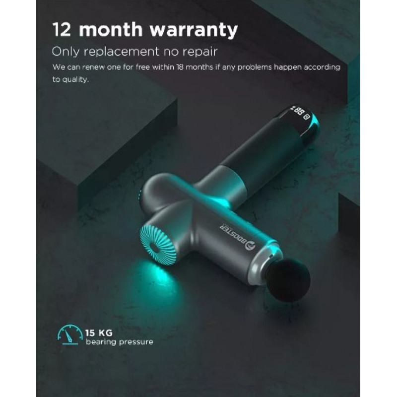 Професійний ударний масажер Booster Lightsaber (24V) для тіла – ефективний пристрій для відновлення та розслаблення м'язів.