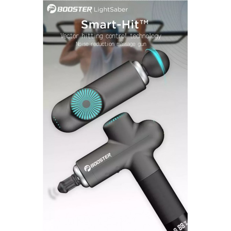Професійний ударний масажер Booster Lightsaber (24V) для тіла – ефективний пристрій для відновлення та розслаблення м'язів.