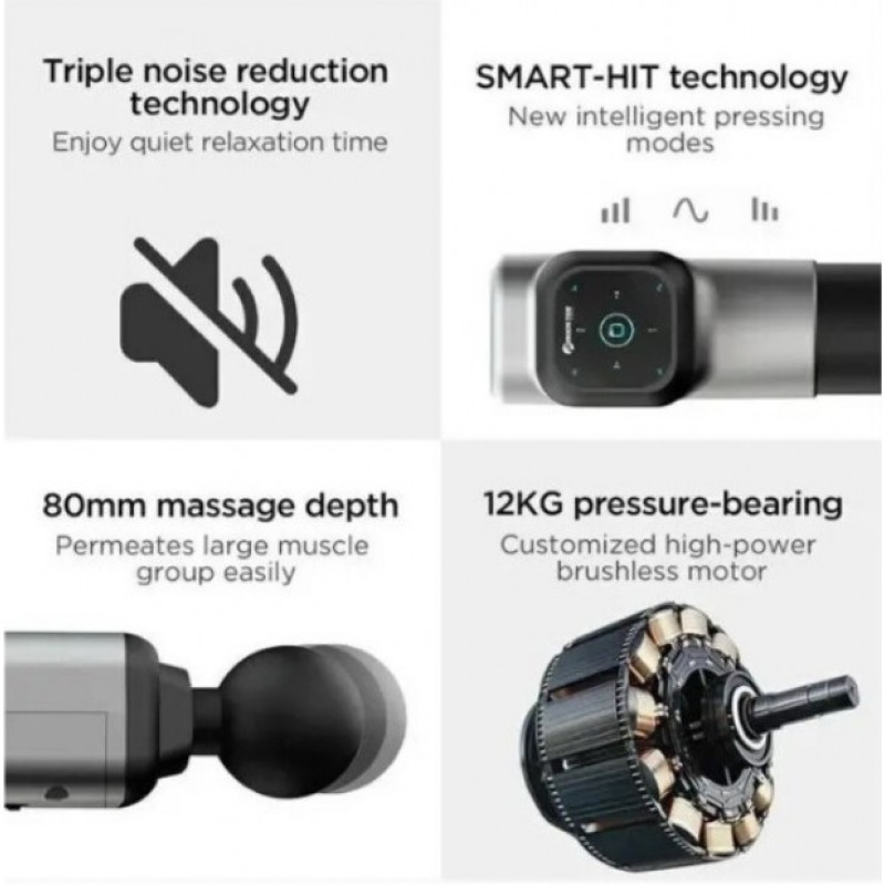 Професійний перкусійний масажер Booster M2A для м'язів і тригерних точок