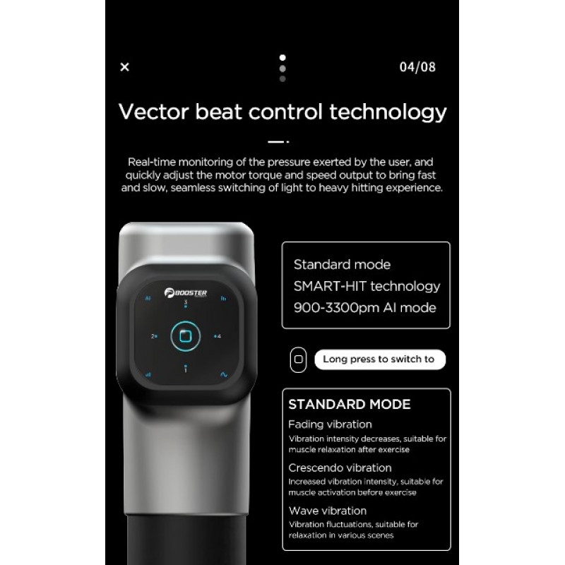 Професійний перкусійний масажер Booster M2A для м'язів і тригерних точок