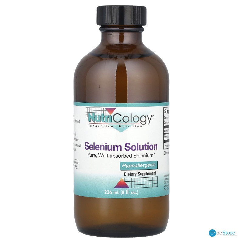 Селен, Selenium Solution, Nutricology, 236 мл