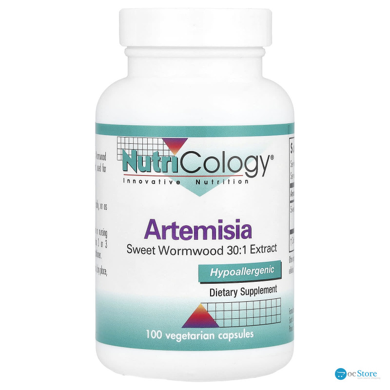 Полин, Артемізін, Artemisia, Nutricology, 500 мг, 100 вегетаріанських капсул