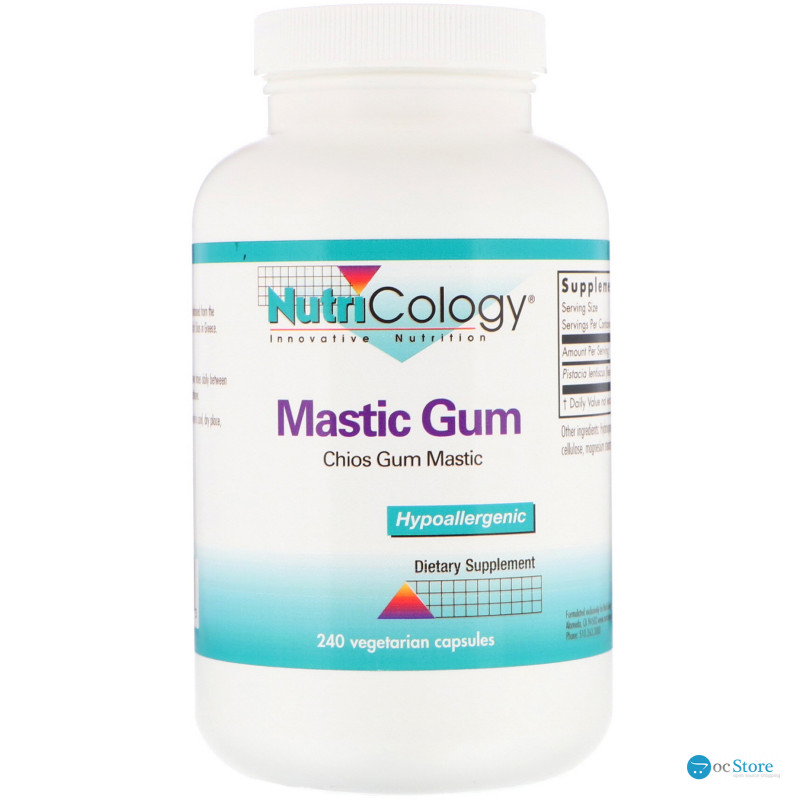 Смола мастикового дерева, Mastic Gum, Nutricology, 240 кап.