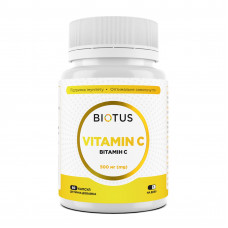 Вітамін С, Vitamin C, Biotus, 500 мг, 60 капсул