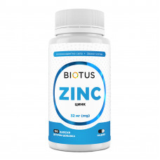 Цинк, Zinc, Biotus, 32 мг, 100 капсул