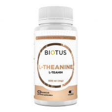 L-теанін, L-Theanine, Biotus, 600 мг, 100 капсул