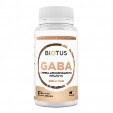 ГАМК (гамма-аміномасляна кислота), GABA, Biotus, 100 капсул