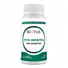 Міо-інозитол, Myo-Inositol, Biotus, 2000 мг, 60 капсул (500 мг у 1 капсулі)