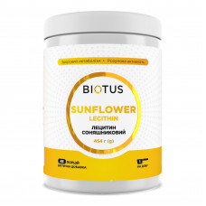 Лецитин соняшниковий, Lecithin Sunflower, Biotus, 454 г