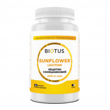 Лецитин соняшниковий, Lecithin Sunflower, Biotus, 2200 мг, 60 капсул