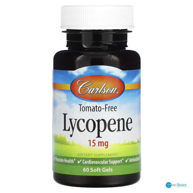 Лікопін, Lycopene, Carlson, 15 мг, 60 гелевих капсул