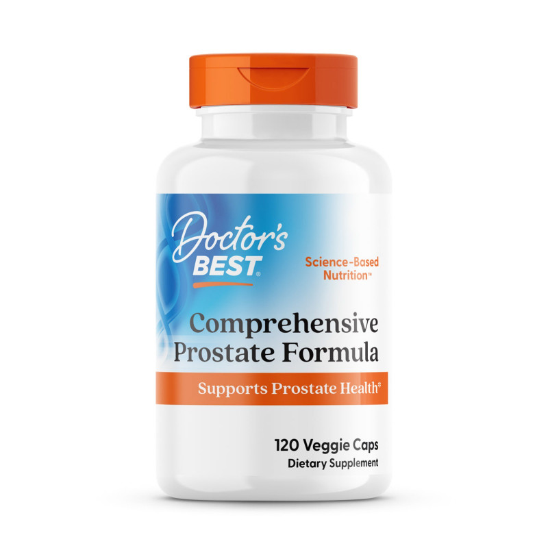 Здоров'я простати, Comprehensive Prostate Formula, Doctor's Best, комплексна формула, 120 вегетаріанських капсул