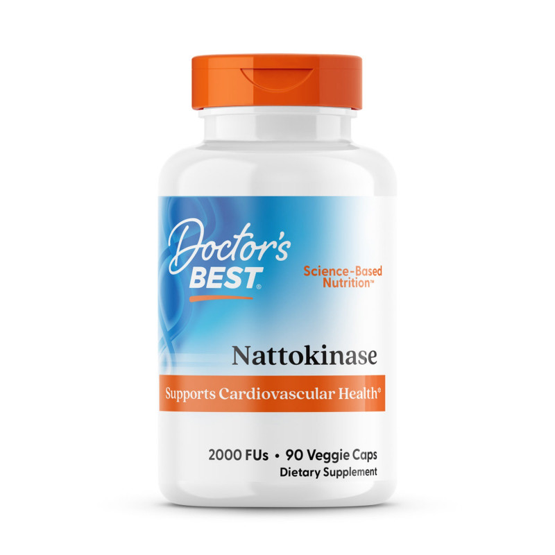 Наттокіназа, Nattokinase, Doctor's Best, 2.000 FUs, 90 капсул