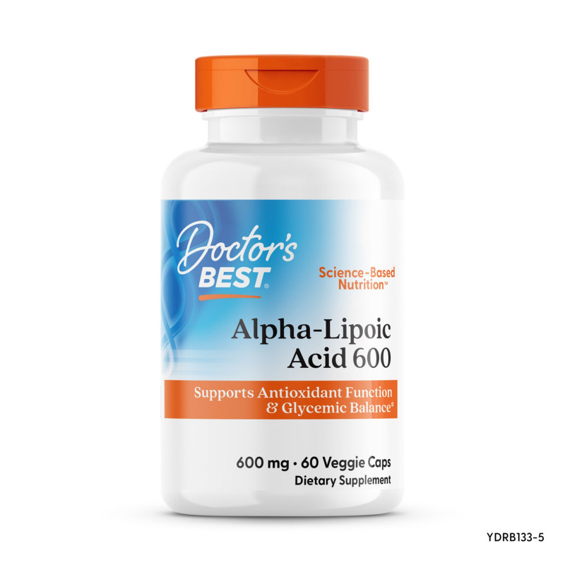 Альфа-ліпоєва кислота, Alpha-Lipoic Acid, Doctor's Best, 600 мг, 60 капсул