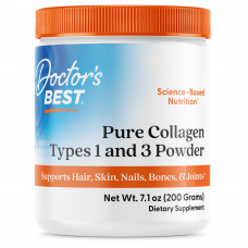 Колаген тип 1 і 3, Collagen, Doctors Best, порошок, 200 г