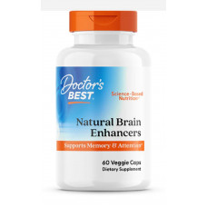 Вітаміни для мозку з GPC і PS, Natural Brain Enhancers, Doctor's Best, 60 капсул
