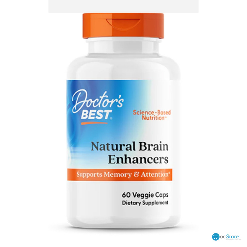 Вітаміни для мозку з GPC і PS, Natural Brain Enhancers, Doctor's Best, 60 капсул