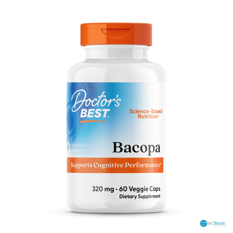 Бакопа, Бaкoпa With Synapsa, Doctor's Best, 320 мг, 60 капсул