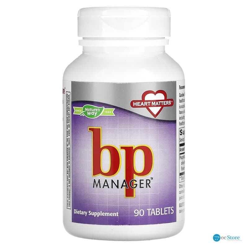 Підтримка кров'яного тиску, bp Manager, Nature's Way, 90 таблеток