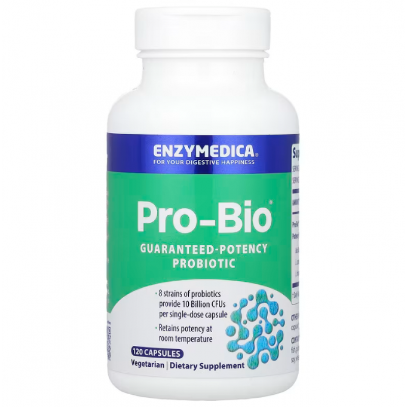 Пробіотик гарантованого дії, Guaranteed Potency Probiotic, Enzymedica, 120 капсул
