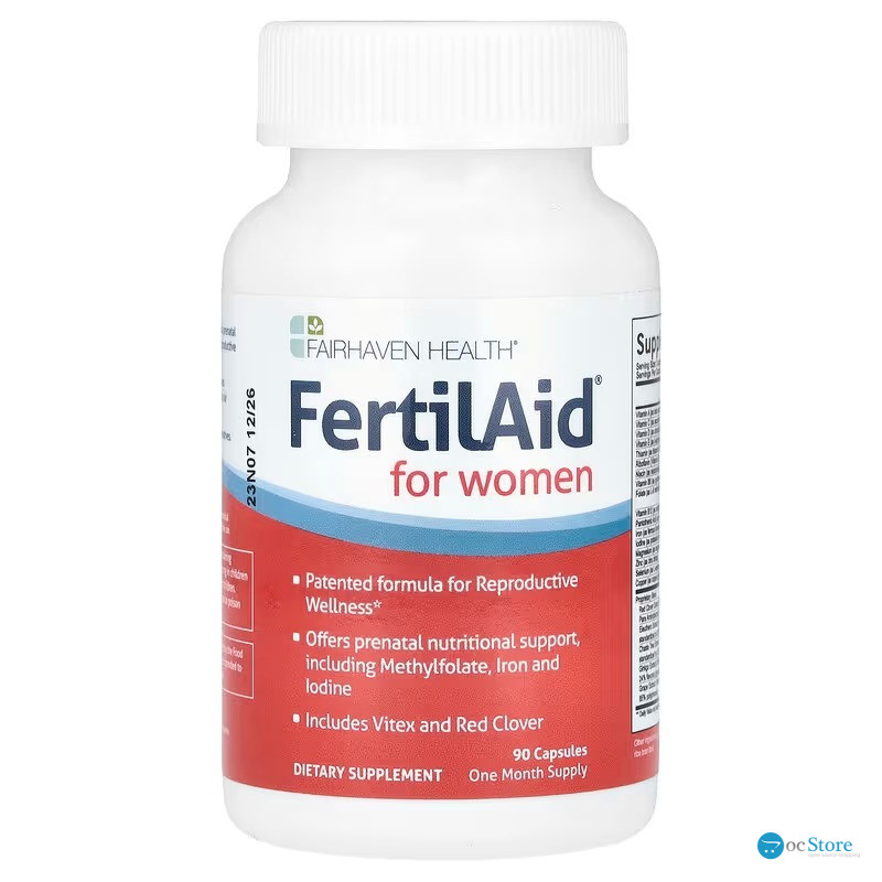 Вітаміни для зачаття, FertilAid for Women, Fairhaven Health, для жінок, 90 капсул
