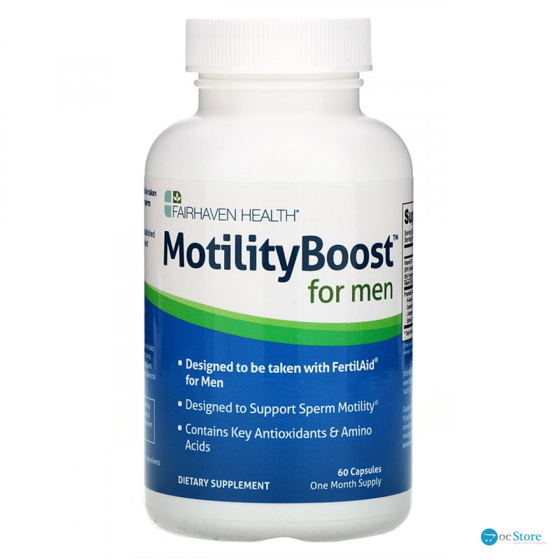 Репродуктивне здоров'я чоловіків, MotilityBoost for Men, Fairhaven Health, 60 капсул
