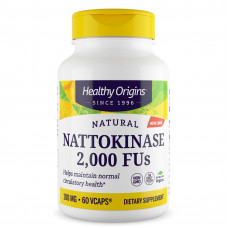 Наттокіназа, Nattokinase 2,000 FU's, Healthy Origins, 100 мг, 60 капсул