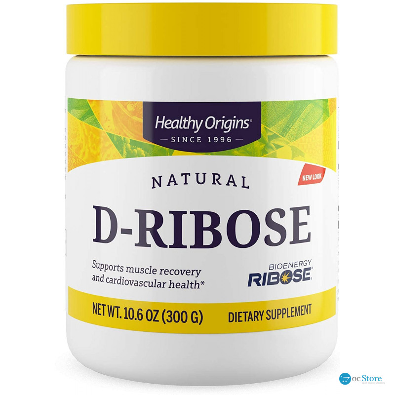 D рибоза, D-Ribose, Healthy Origins, порошок, 300 г
